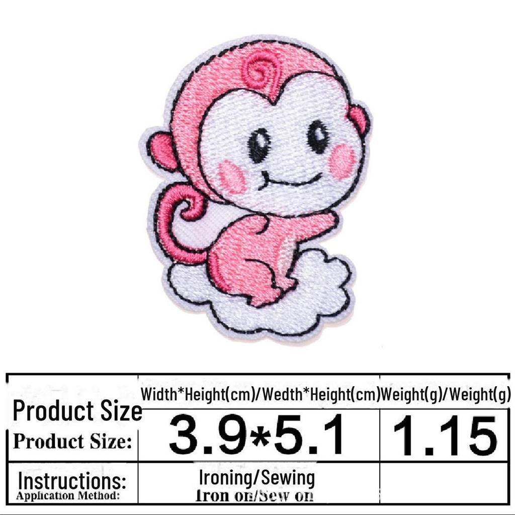 Нашивки с изображением животных для украшения детской одежды