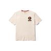 Timberland Solid Color Badge Crew Neck Comfortable Breathable Short Sleeve T-Shirt Unisex Tops Smoke-White A5TDB-V04