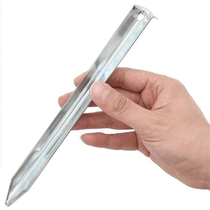 VidaXL Piquets de tente 24 pcs 22 cm Ø20 mm acier galvanisé, piquet de sol, ancrage au sol, piquet de camping résistant, 4009337