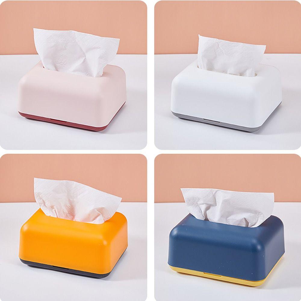 Large Storage Napkin Holder Plastic Car Tissue Box New Paper Towel Box
