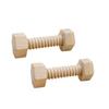 Wooden Screw Nut Assembling Educational Toy Early Education Wood Montessori Hands-On Shape MatchingTeaching Aids For Children