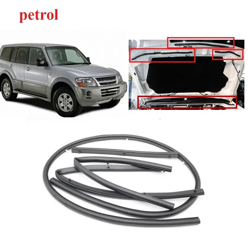 4 шт. Резиновый уплотнитель капота бензиновый для Pajero V73 Уплотнительная резинка капота для Montero Резиновая накладка кузова для Shogun V77 V75 MR437091