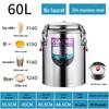 Large Capacity 304 Stainless Steel Insulated Bucket - 3-Layer Thickened Sealed for Rice, Soup, Tea, Hot Water, and Soy Milk