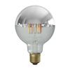 [Siphon Ball 95 Silver Mirror LED Bulb LDF34D] 3-Year Warranty, Color Temperature: 2200K, E26, Warm Warm White, Clear Glass, Retro, Antique,
