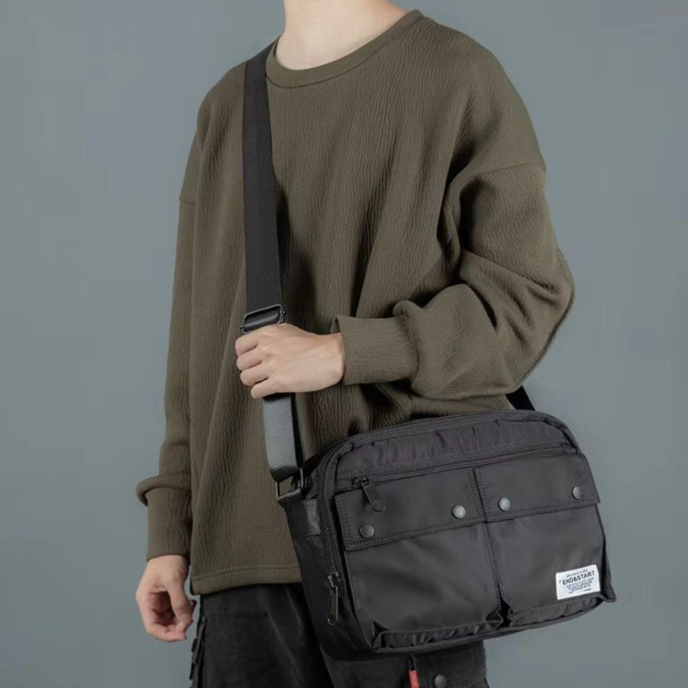 Casual Men Crossbody Bag Japanese Style School Sling bag Male Shoulder Pouch Streetwear