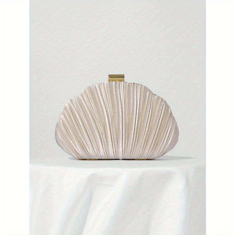 Lightweight, Business Casual Rhinestone Decor Bucket Bag Mini Drawstring Design, Clear Bag Faux Pearl Bag Evening Bag, Dinner Bag Glamorous