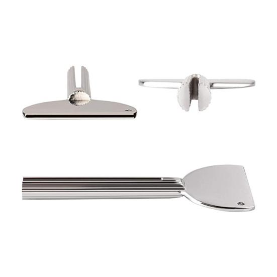 Выдавливатель зубной пасты Металлический выдавливатель тюбиков Нержавеющая сталь Форма ключа Ручной ролик для зубной пасты Портативный отжим для тюбиков для краски, крема для волос, косметики