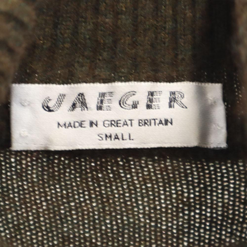 Jaeger 80s 90s Old Long Sleeve Turtleneck Sweater Brown Knit Men's Used