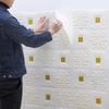 10 шт. 35x35 см 3D стикер стены потолочная панель украшение крыши самоклеющиеся пенопластовые обои