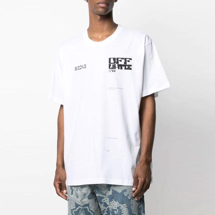 OFF WHITE Техническая футболка-маркер OMAA038S21JER0080110