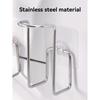 Wall-Mounted Stainless Steel Disposable Cup Holder | No Drilling Required, Ideal For Kitchen Storage