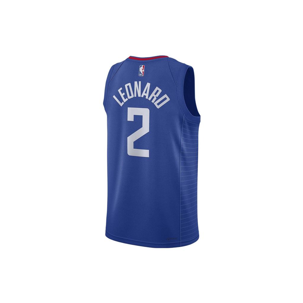 Nike NBA Team Printed Jersey 22-23 Leonard No. 2 Breathable Slim Fit Unisex Tops Blue DN2008-400