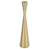 Geometric Candle Holder Aluminum Gold Taper Candlestick Holder Decor for 3cm Candle L 6 X 26.5cm /