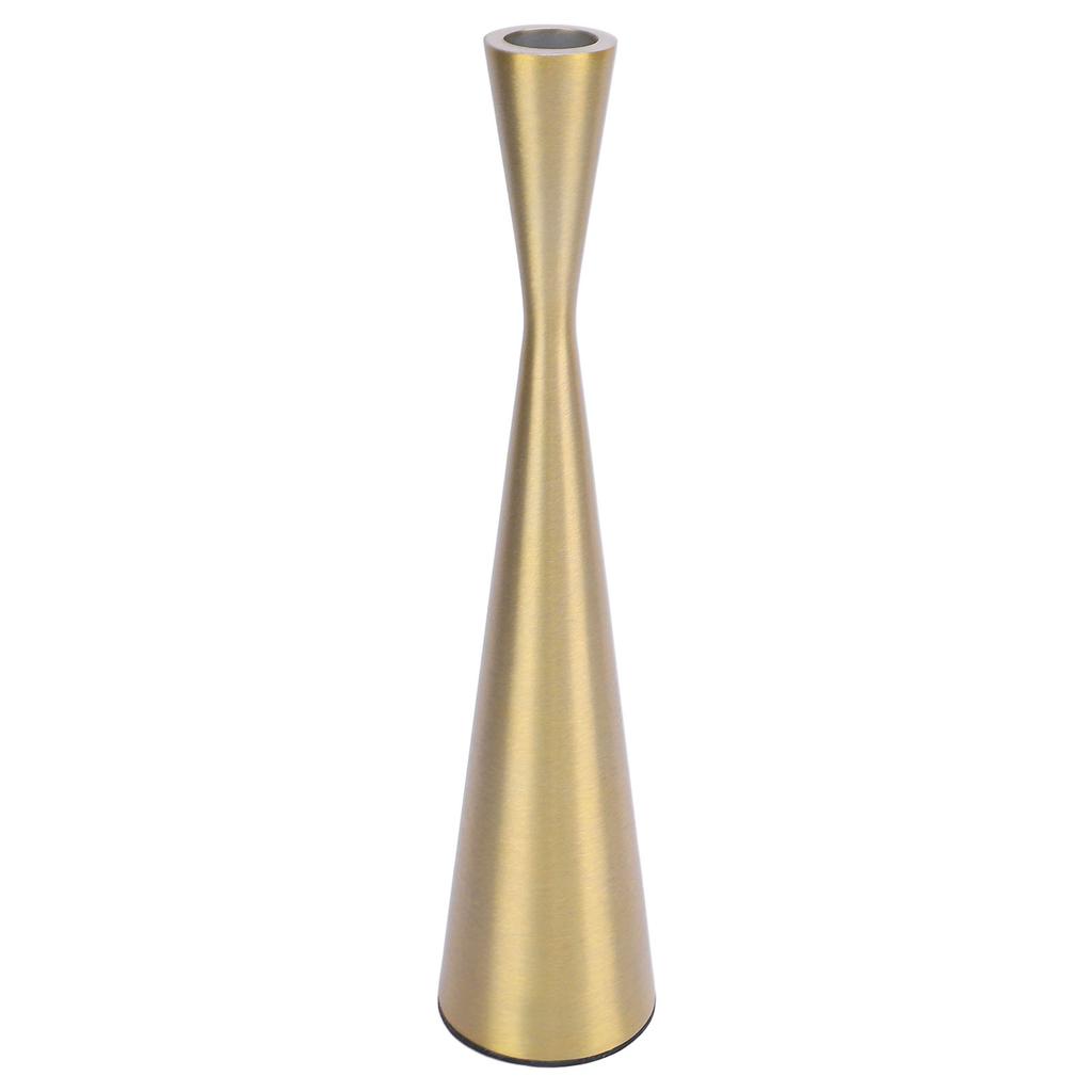 Geometric Candle Holder Aluminum Gold Taper Candlestick Holder Decor for 3cm Candle L 6 X 26.5cm /