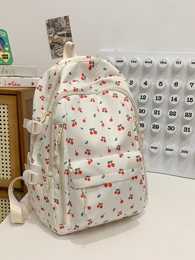 Цветочный Милый Рюкзак для Женщин: Большая вместимость, идеально для школы - Подходит для учащихся средней и начальной школы