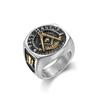 S925 Silver Ring Festival AG Masonic Ring Past Master Men's and Women's Rings