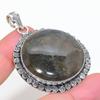 Labradorite Handmade 925 Sterling Silver Jewelry Pendant 2.21" T8U65
