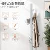 Azaeahom Wooden Pole Hanger for Clothing Storage, Coat Rack, 40kg Load Capacity, Hanger Stand, Branch-Shaped Hook Design, 175cm Tall, 3 Adjustable Hei