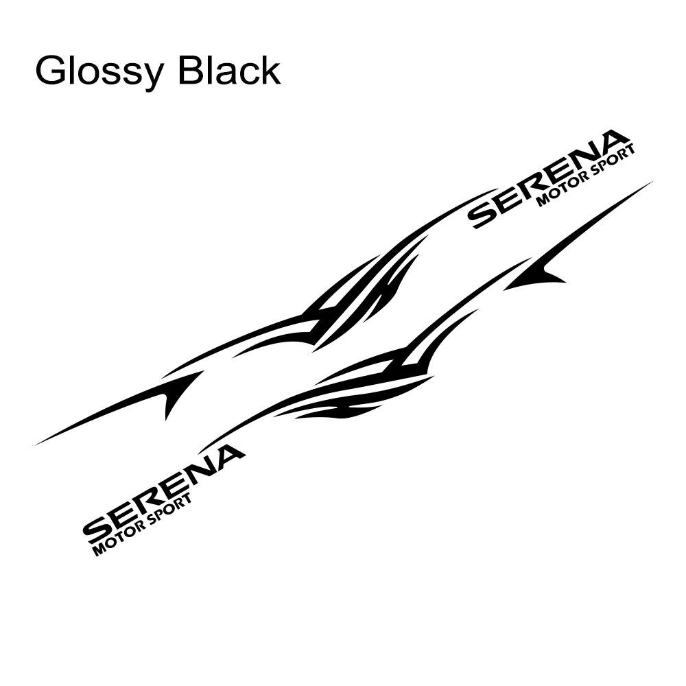 2 шт., наклейки на боковые двери автомобиля для Nissan Serena C23 c25 c26 c27, длинные полосы, автоспортивная графика, виниловые наклейки, тюнинг