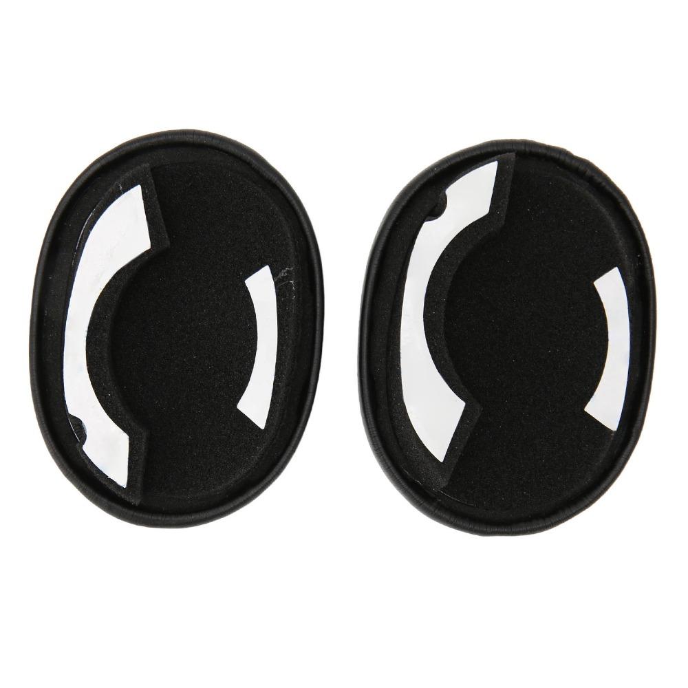 2PCS Black Replacement Ear Pads Leather Ear Covers for Elite 85h Wireless Headset Sound Equipment