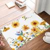 Sunflowers Welcome Mat Non-Slip Floor Rug Bedroom Kitchen Bathroom Doormats Polyester Indoor Outdoor Rugs Home Decor Carpet