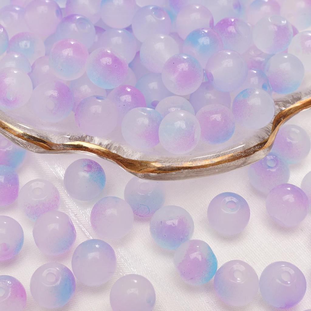 Браслет из стеклянных бусин «половина сахара» с пузырьками желе 8-10 мм - круглые свободные бусины для аксессуаров ручной работы