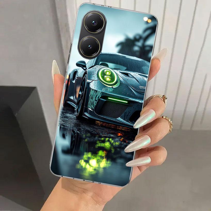 Чехол для телефона Спортивный автомобиль 911 для Xiaomi Poco X5 X6 X7 Pro F7 Ultra M7 Redmi 15 15C 13 13C 12 12C 10 10A 10C 9 9A 9C 9T Оболочка Poco X
