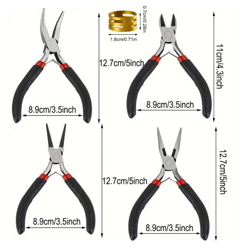 Practical Jewelry Plier Set Essential Craft Supplies Tools for Jewelry Designs Beading and Repair Fashion Accessory
