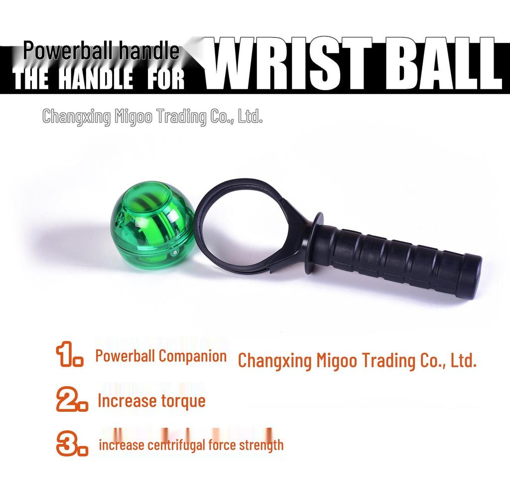 Кистевой силовой шар с ручкой - Тренажер для силы хвата для кисти и руки