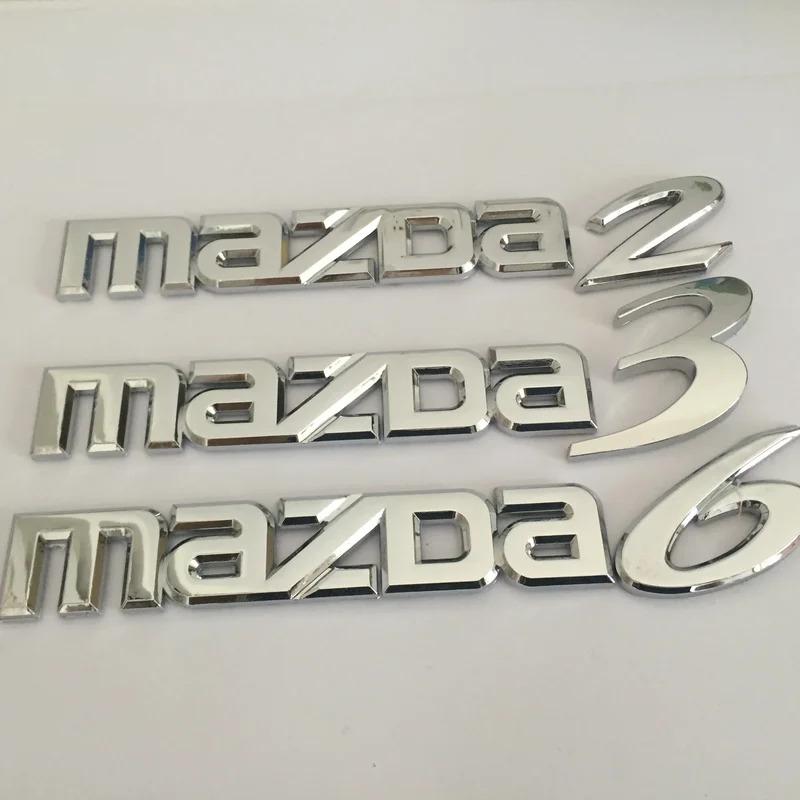 Car 1pcs 3D ABS for Mazda 2 3 6 car Letter Emblem Rear tail trunk Decals badge sticker Decal styling auto Accessories h2