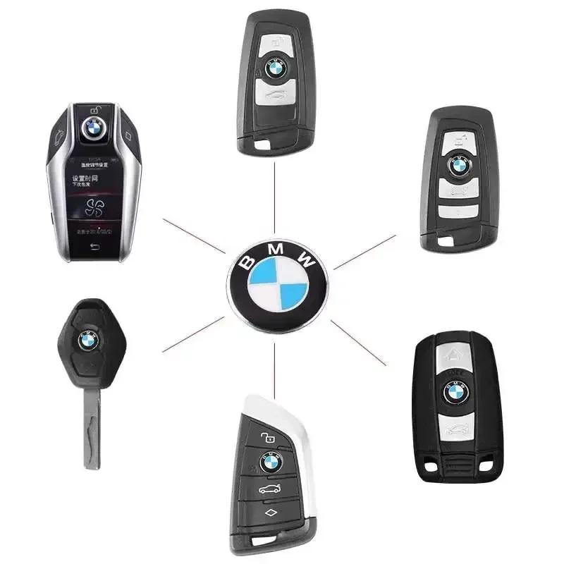 2/5/10Pcs 11/14mm Car Key Sticker Logo 3D Metal Emblem Car Accessories for BMW E46 E90 E60 F10 F30 F20 E39 E36 E70 F25 F15 E53 E92 E87 G30