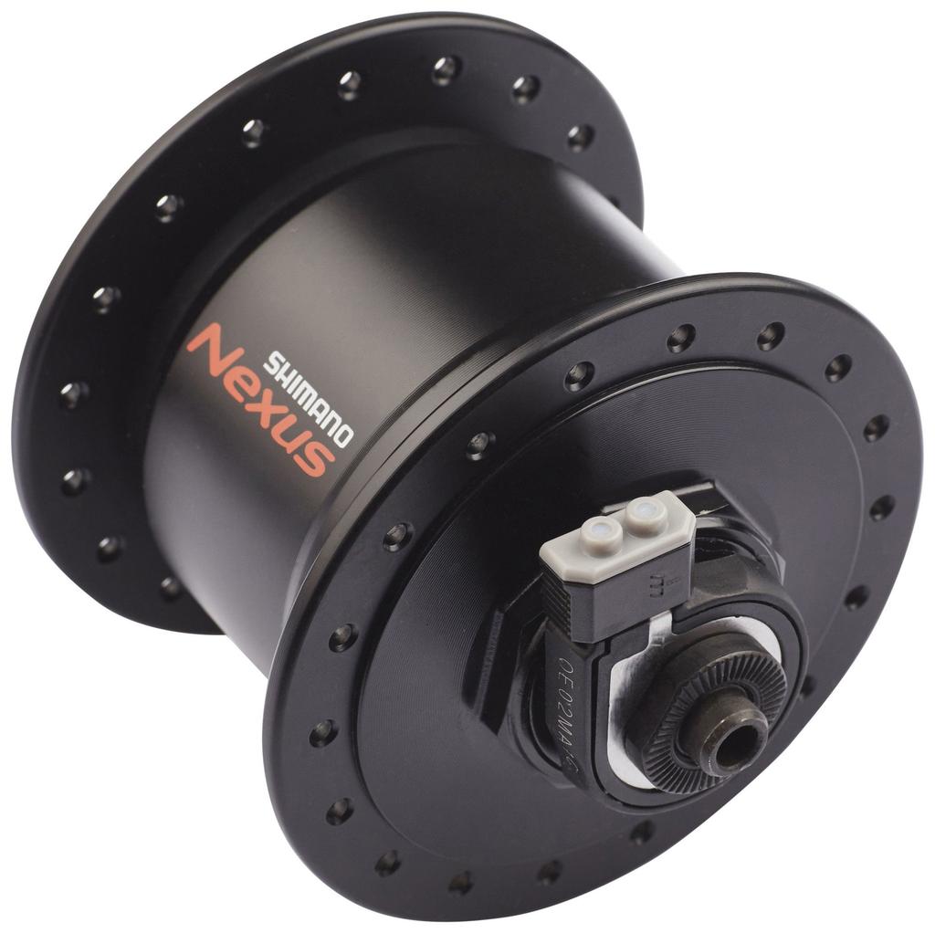 Втулка SHIMANO динамо черная 32H QR E2 EDHC30003NQBALG DH-C3000 6V-3.0W OLD100mm