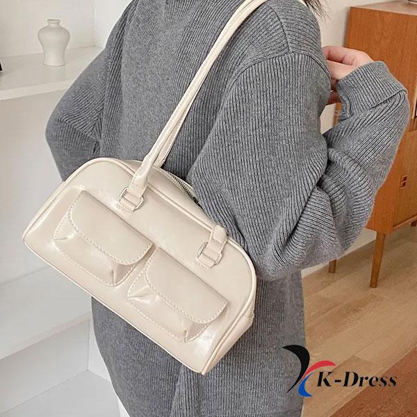 Кожаная сумка через плечо Oil с двумя карманами (4 цвета)