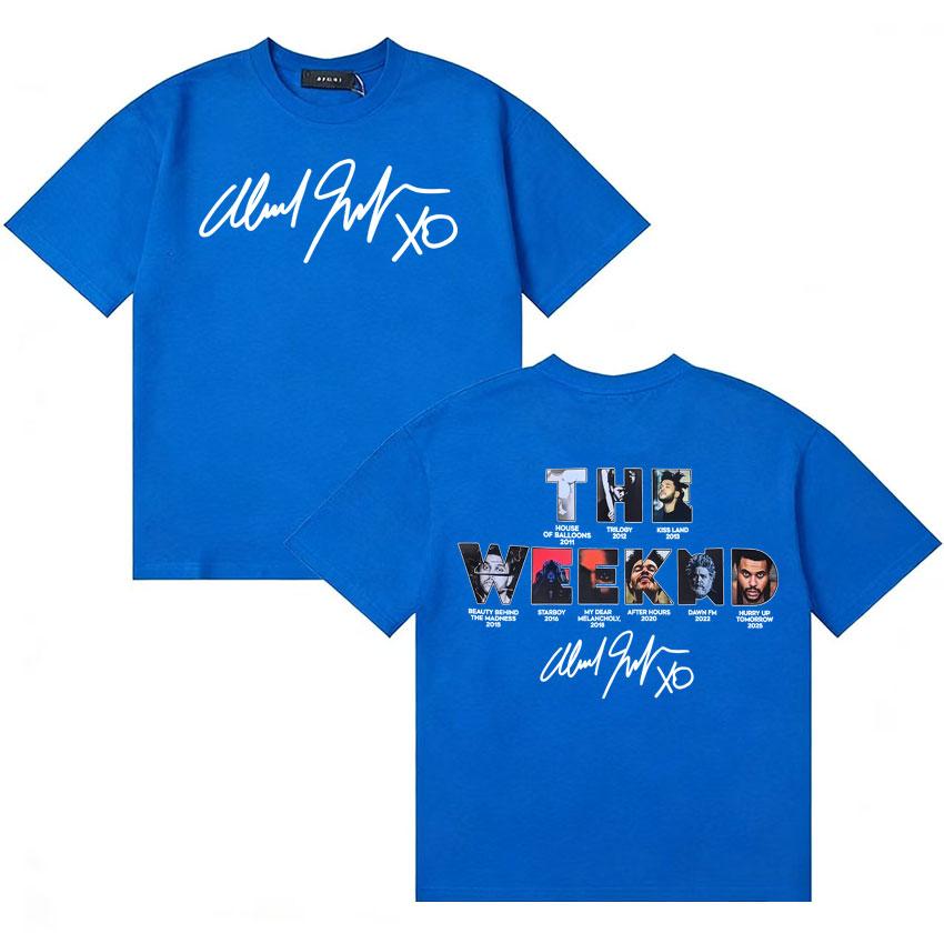 Streetwear Tops The Weeknd Hurry Up Tomorrow Album 2025 Tide T Shirt Unisexs Clothing Short Sleeve Tshirt Oversized Cozy Tshirts