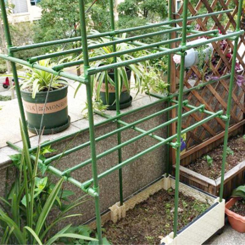 Колья для растений Садовый столб Стальная труба с пластиковым покрытием для поддержки вьющихся растений, цветов и овощей