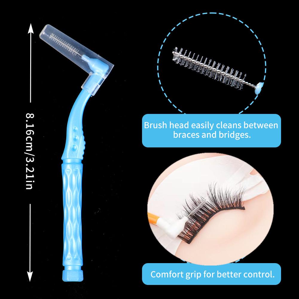 Ортодонтическая L-образная мягкая щетина для чистки межзубных промежутков и зубов мудрости