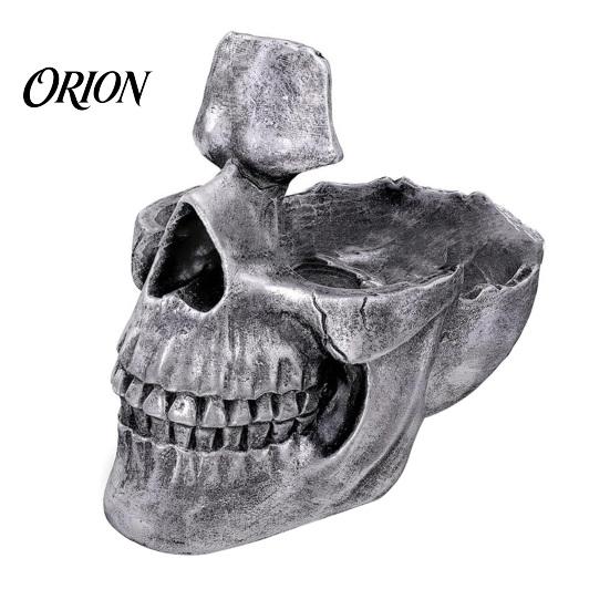 Готический офисный стол, органайзер для хранения, смоляной череп, многофункциональный поднос, держатель для очков, органайзер для украшений, для креативной скульптуры, ключей, монет, безделушек,