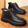 Высококачественная мужская всесезонная уличная рабочая обувь, модные повседневные кожаные ботинки на плоской подошве дизайнерские с мягкой подошвой удобные челси с круглым носком