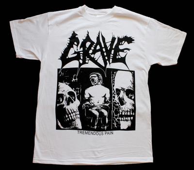 GRAVE TREMENDOUS PAIN#039;91 DEATH METAL BAND THERION NEW WHITE TSHIRT S345XL Unisex T-Shirt