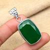 Attractive Green Onyx Gemstone Handmade 925 Sterling Silver Jewelry Pendant For Women