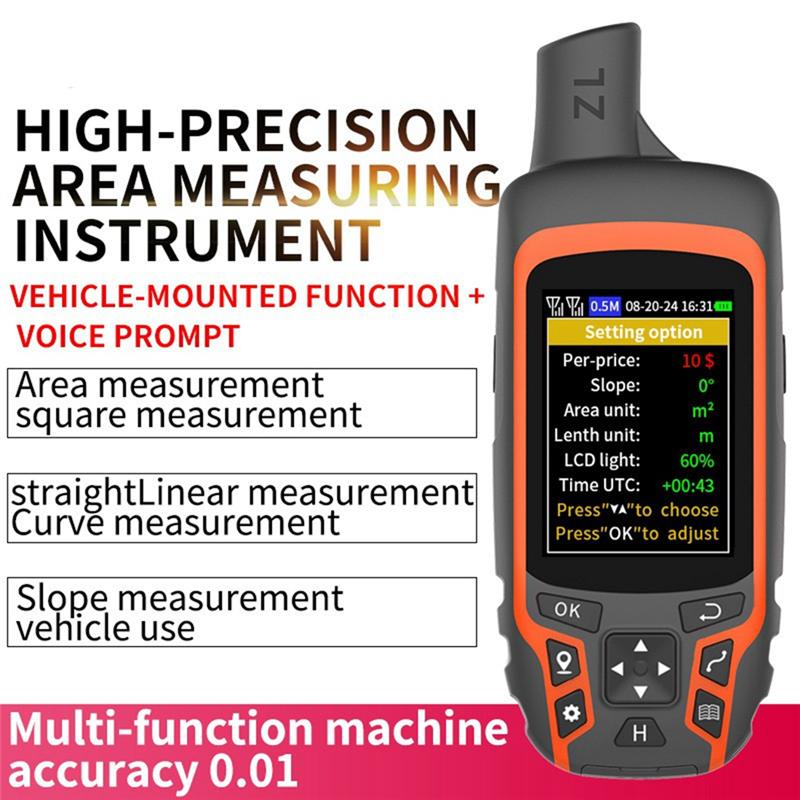 A25F-ZL166 Ручной GPS-измеритель площади земли Высокоточный Для ранчо, садов, сельскохозяйственных угодий Измерение площади GPS-оборудование для землеустройства