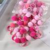 20Pcs Girls Colorful Plush Ball Elastic Hair Bands Kids Hair Ropes Ties Ponytail Rubber Bands Headwear Hair Accessories Gift