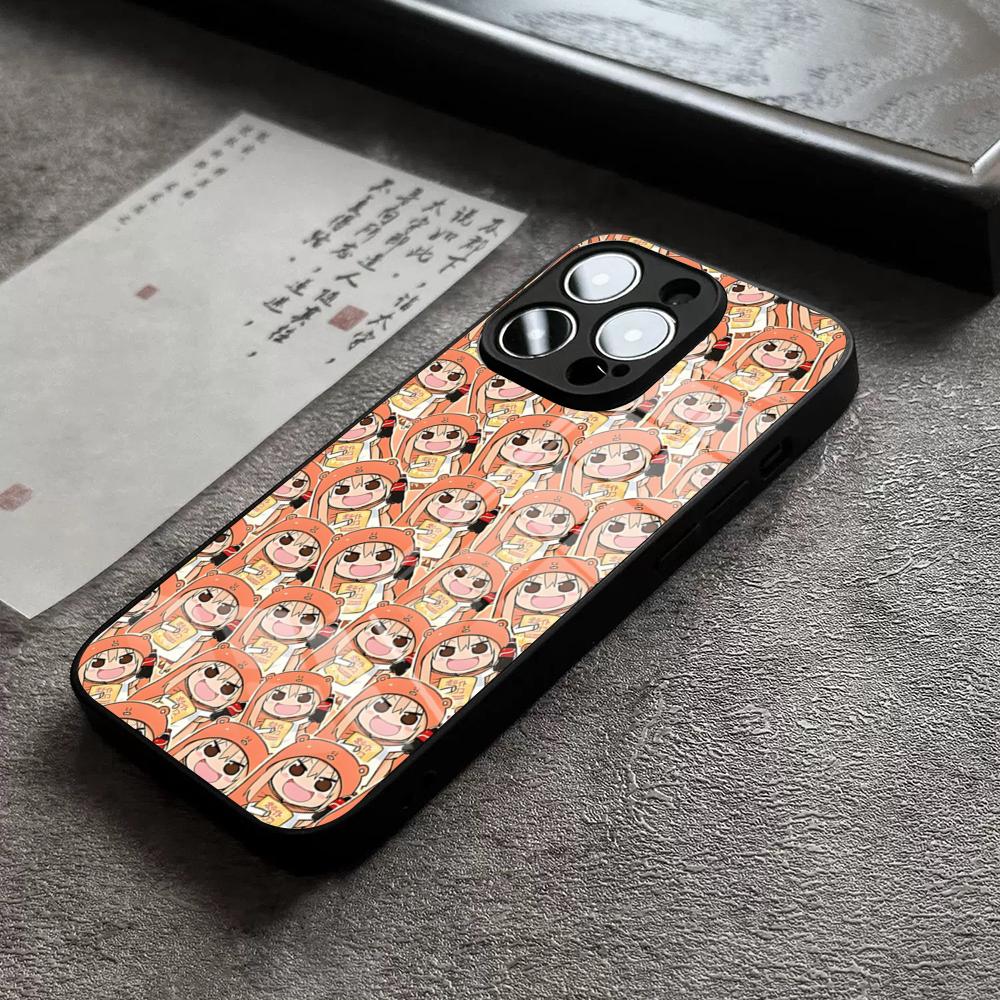Чехол для телефона Himouto Umaru Chan Для IPhone 16 Pro Max 15 Plus 14 Pro 12 11 13 Mini X XR XS Max 8 7 Plus SE Стеклянная крышка