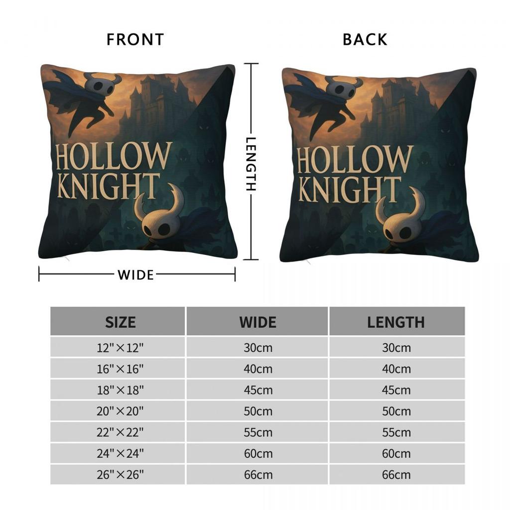 Decorative Pillowcase Hollow Knight Funny Games Stuff Car Pillow Case Cover Zippered Multiple Sizes