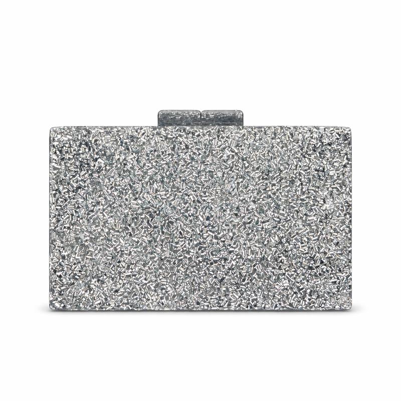 Shoulder Bag New Pearlized Acrylic Banquet Ladies Crossbody Evening Wedding Clutch Bags Crystal Original Brand Wallet Eco Pouch