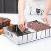 Форма-полоска для вырезания выпечки с подвижным дном Нержавеющая сталь Хлеборезка