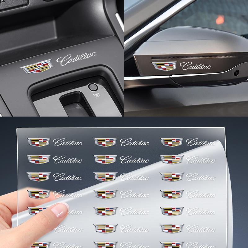 Creative stickers emblem Auto Decor Decals Car Window Wiper Stickers for Cadillac Seville XT4 CT4 CT5 SLR CTS DTS ATS Escalade AIS1
