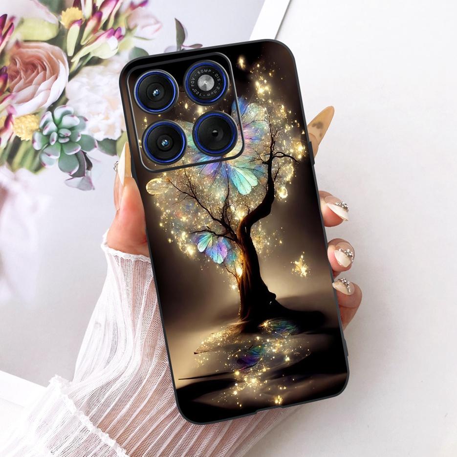 For Motorola Edge 70 Case XT2601-2 Luxury Butterfly Painted Cover Soft Silicone Case For Motorola Edge 70 Fusion Edge70 5G Shell