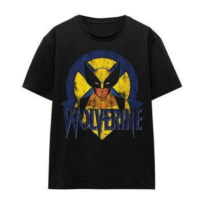 Marvel Унисекс Взрослая Футболка X-Men Росомаха Ретро