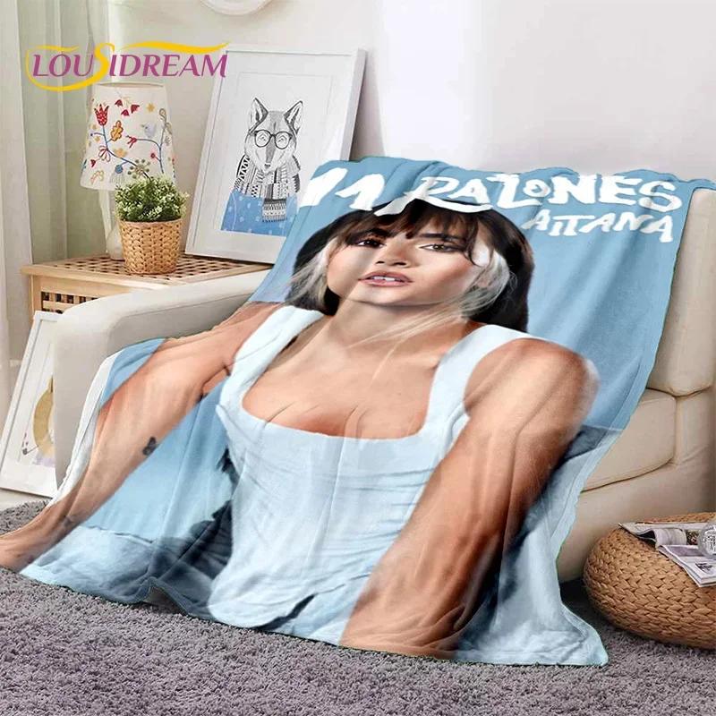 3D Cute Aitana Spanish Singer Soft Flannel Blanket for Beds Bedroom Sofa Picnic,Throw Blanket for Cover Outdoor Leisure Nap Gift